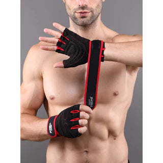 classic Half Finger Sports Gloves For Men - Weightlifting And Fitness Gloves - Breathable And Non-Slip